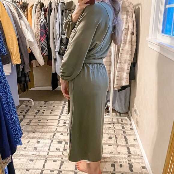 Anthropologie Thalia Midi Sweatshirt Dress M - Picture 3 of 9